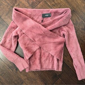 Express Blush Off-Shoulder Sweater